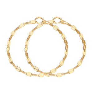 [골드퀸즈] 14K 1.5mm 트윙클 체인 반지 2개