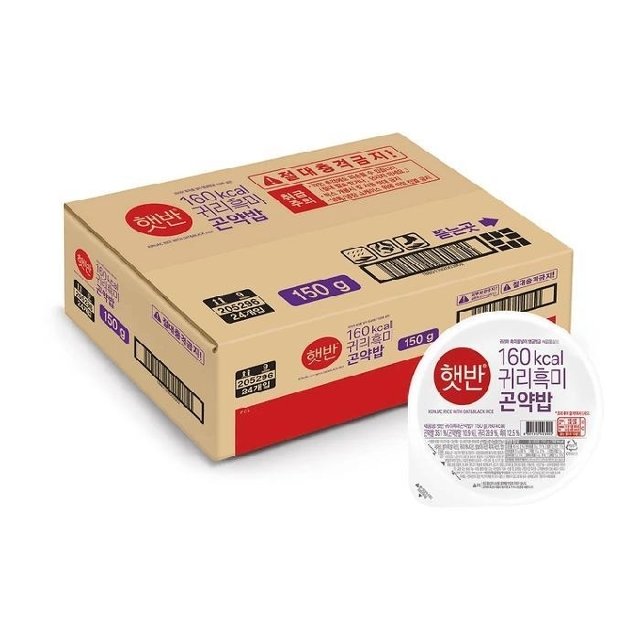 [CJ] 코스트코 햇반 귀리흑미 곤약밥 150g x 24
