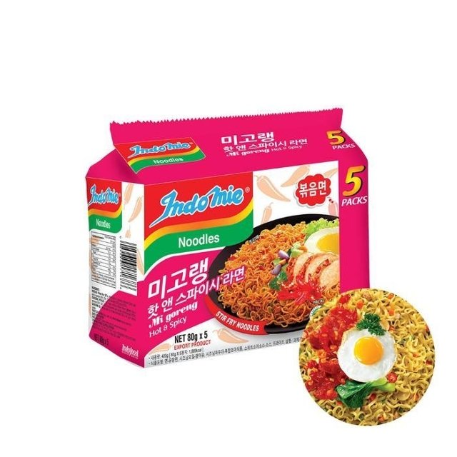 미고랭 라면 핫 앤 스파이시 볶음면 80g, X40개