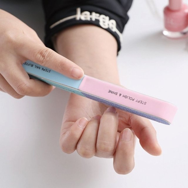 고품질 TC2 손톱 네일 케어 정리 샌딩 다듬기 셀프 블록 스틱 7면 (WFJ1NI1)