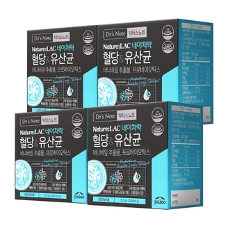 팔레오 닥터스노트 네이처락 혈당유산균 30포 4박스 4개월분