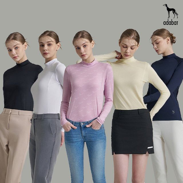 아다바트 26SS 에어터치 긴팔셔츠 5종 + 팔토시 1SET, 여성