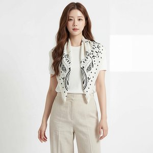 [플로레센스]아마빌레인조실크페이즐리스카프2종