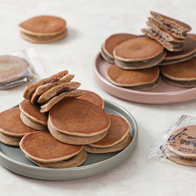 [황금보리] 찰보리빵 2가지 맛 60개입 (기본+흑미)