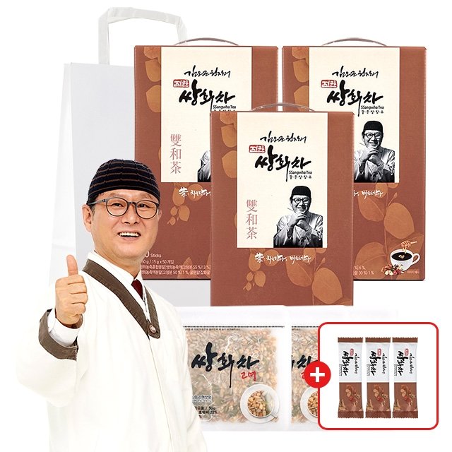 ★T페스타 최강혜택★ 김오곤 진한 쌍화차 3박스(150포)+고명+체험분
