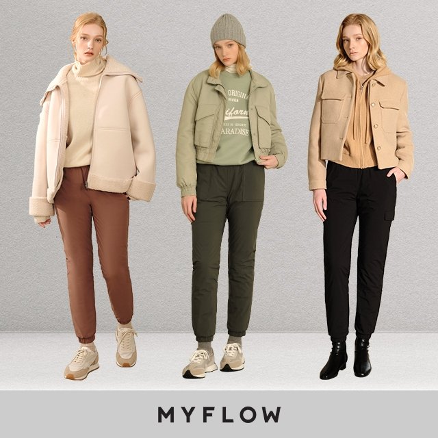 24FW 마이플로우 여성 패딩 조거팬츠 3종 
