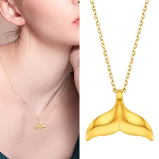 [골드퀸즈] 24K 볼륨 행운 목걸이 (24K 펜던트 + 체인목걸이)