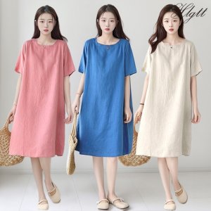 [헬리꽁땡]시크반팔원피스3종