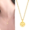 [골드퀸즈] 24K 할로우 순금 행운의 스마일 목걸이 (24K 펜던트 + 체인목걸이)