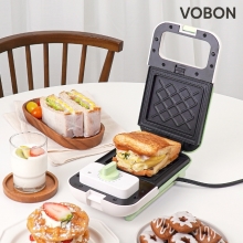 VOBON 보본 스핀오프 샌드위치 와플 크로플 붕어빵 토스트 메이커 VB-SM203G VB-SM293BC