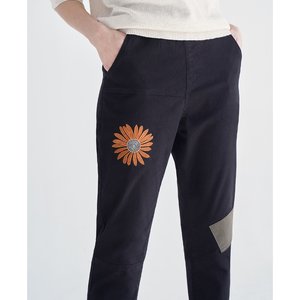 [할리마리]플라워자수면팬츠2종(블랙+라이트블루)