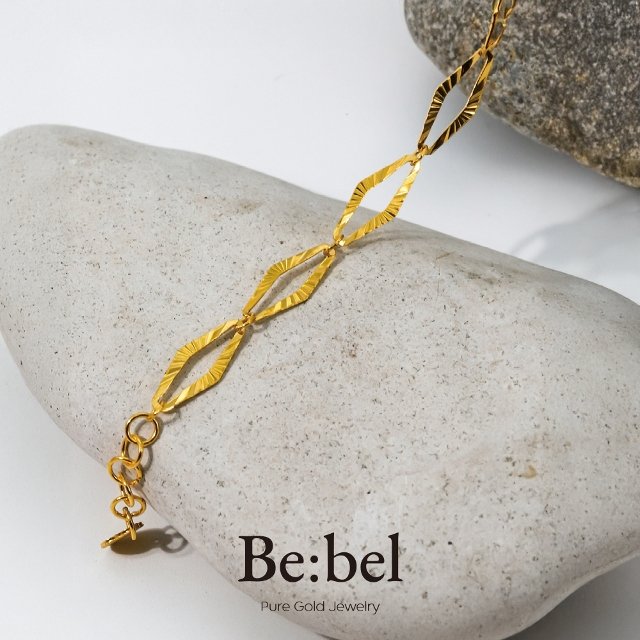 순금팔찌 3.75g(1돈 한돈) 24k 여자 체인 골드 18k장식추가중량 비벨