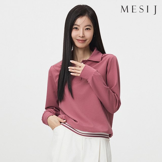 (베스트셀러) 메시제이 카라 티블라우스 3종