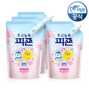 [포켓몬에디션] 고농축피죤 체리블라썸 섬유유연제 1.3Lx3개+1개더p