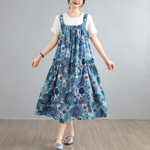[헬리꽁땡] 해바라기 민소매 원피스 2종