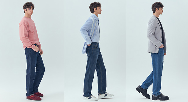 뱅뱅 26SS 남성 봄 라이크라 소재 스트레이트 데님3종