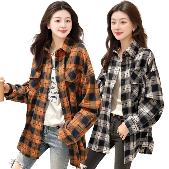 [쉐바] 네임드 체크 셔츠 2종