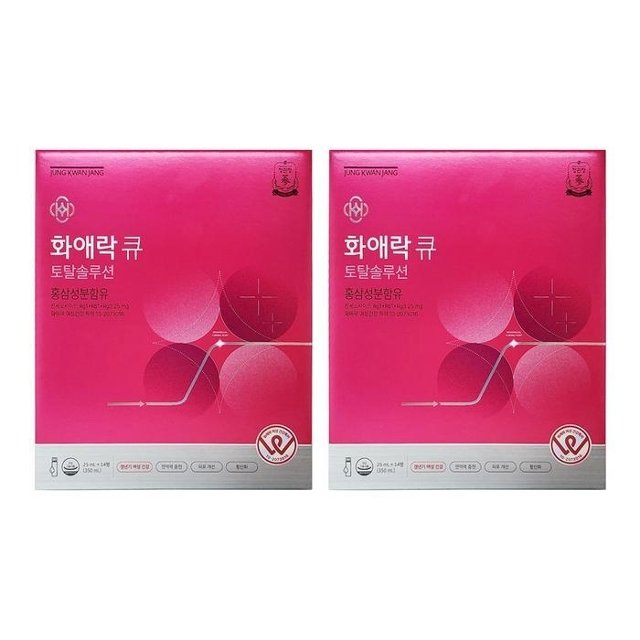 정관장 화애락 큐 토탈솔루션 25ml x 14개입 2개 Ss