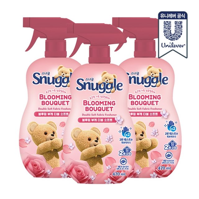 [무료배송] 스너글 섬유탈취제 470ml 3개/150ml 4개