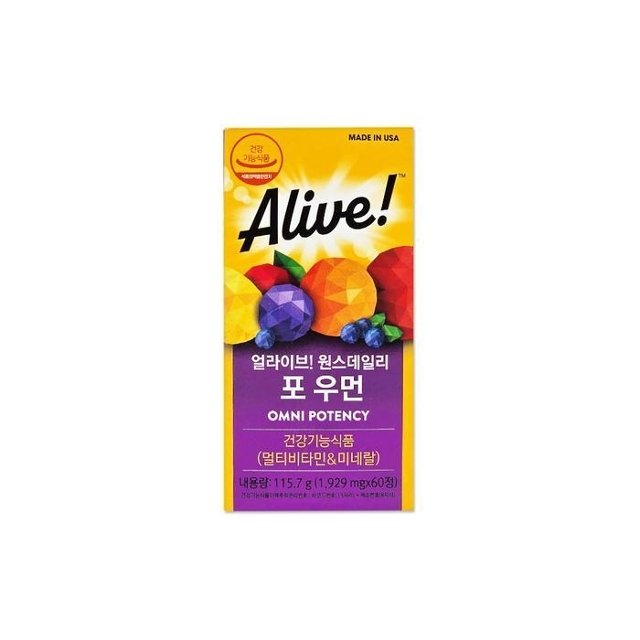 네츄럴라이프얼라이브 얼라이브 원스데일리 포 우먼 1929mg 60캡슐/mjc