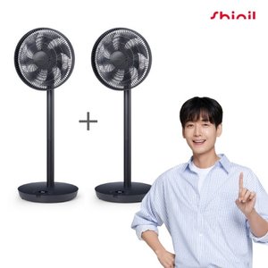 (방송에서만 이가격) 신일 BLDC팬 다크그레이 베이지 더블세트 SIFSJ12HHSP
