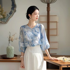 [헬리꽁땡]퓨어시스루블라우스2종