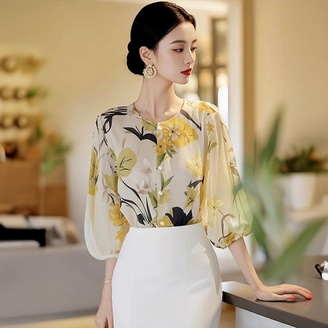 [헬리꽁땡]퓨어시스루블라우스2종