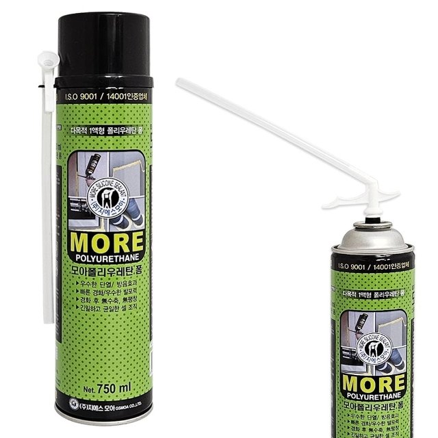GSMOA 모아 폴리우레탄폼 750ml 발포우레탄 난연 단열 (WFG1LEB)