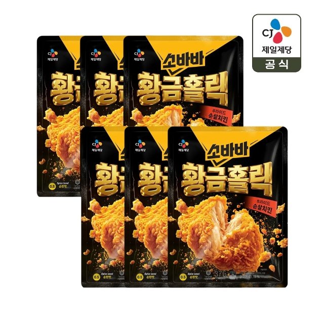 고메 소바바치킨 황금홀릭 순살 375g x6개