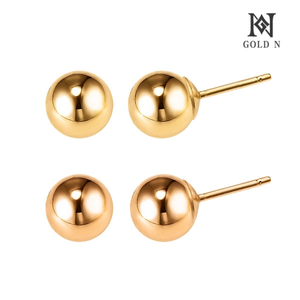 [골드앤] 14K 심플 골드볼 5mm 귀걸이