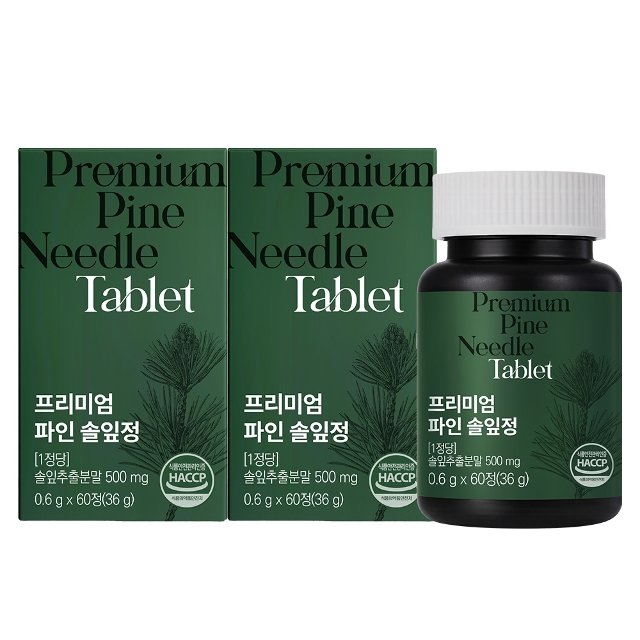 [이롭핏] 프리미엄 파인 솔잎정 60정 X 2박스