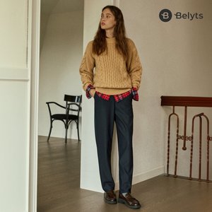 [벨리츠] 26FW 여성 트리코트 기모 본딩 팬츠 4종