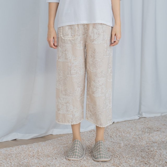 엄마옷 마담4060 베르사유홈웨어팬츠-QHW2503002-