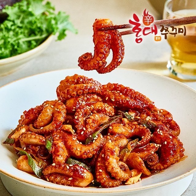 매콤 쫄깃한 홍대쭈꾸미 (매운맛/약간매운맛 택1) 300g X 5봉 