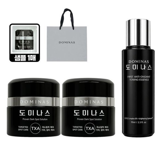 [추석선물] 도미나스 크림 시즌6 50g 2개+토닝에센스 70ml+샘플 1매+쇼핑백