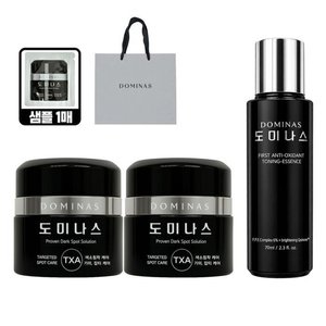 [추석선물] 도미나스 크림 시즌6 50g 2개+토닝에센스 70ml+샘플 1매+쇼핑백