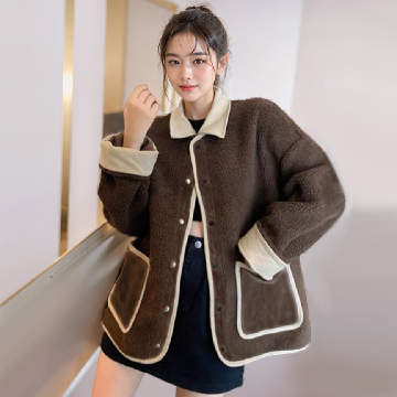 [비니브] 소보루 코듀패치 자켓