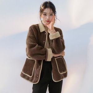 [비니브] 소보루 코듀패치 자켓