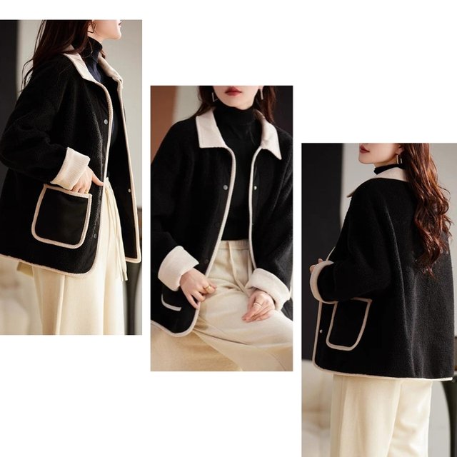 [비니브] 소보루 코듀패치 자켓