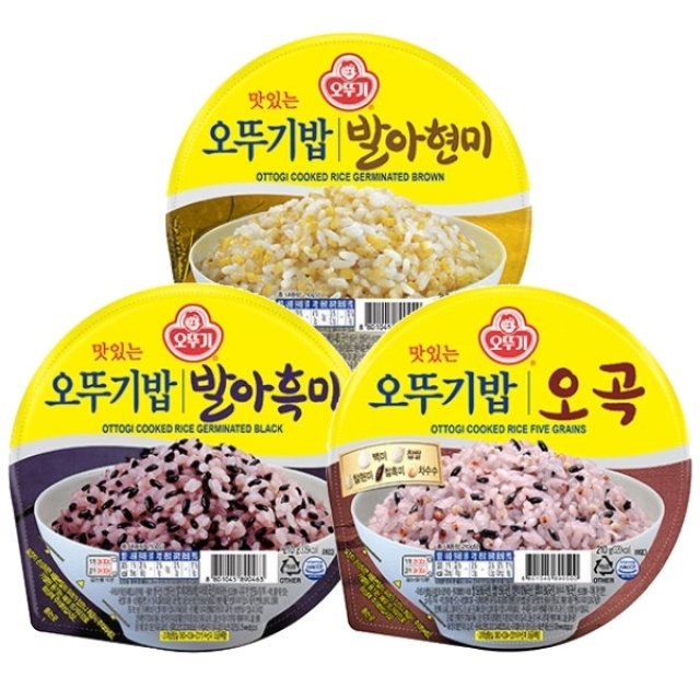 오뚜기밥 발아현미 210g x 12개/발아흑미/오곡