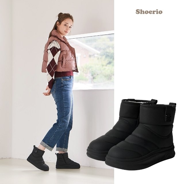 슈리오 윈터 방한 패딩부츠 