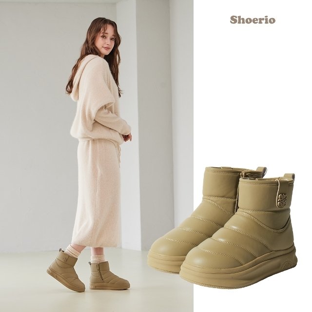 슈리오 윈터 방한 패딩부츠 