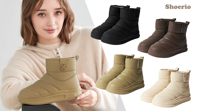 슈리오 윈터 방한 패딩부츠 