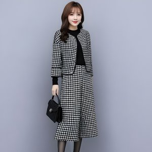 [비니브] 하운드 체크 투피스