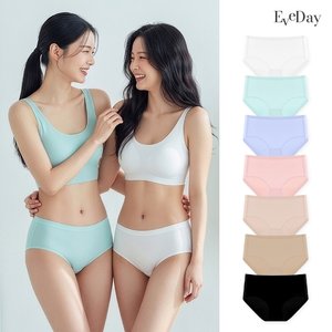 [7+7+7] 이브데이 심리스 노라인 에어쿨링 팬티 색상혼합 (총 21종세트)