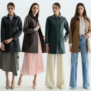 헤스티지 26SS 여성 모드 카라 양가죽 코트