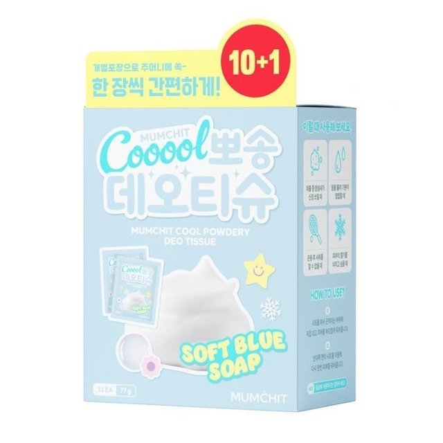 멈칫 쿨 뽀송 데오티슈 10매+1매