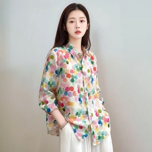 [플로레센스]루아노바 도트 셔츠블라우스 2종