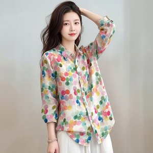 [플로레센스]루아노바 도트 셔츠블라우스 2종