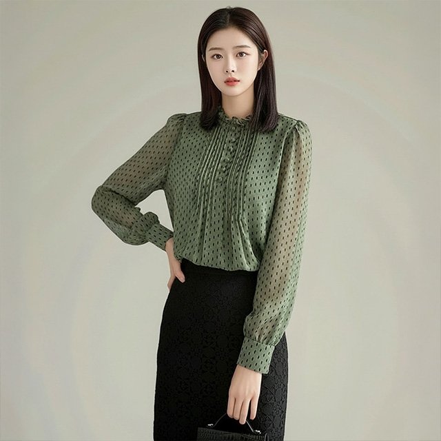 [플로레센스]디어포레콩단추블라우스2종